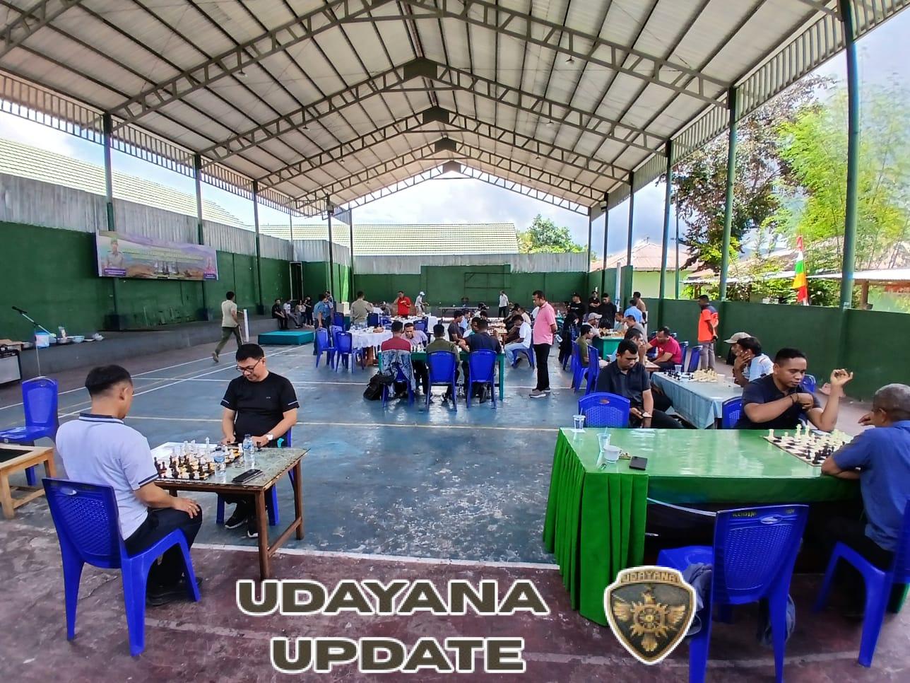 Dandim 1624/Flotim Resmi Buka Lomba Catur dalam Rangka HUT TNI ke-80