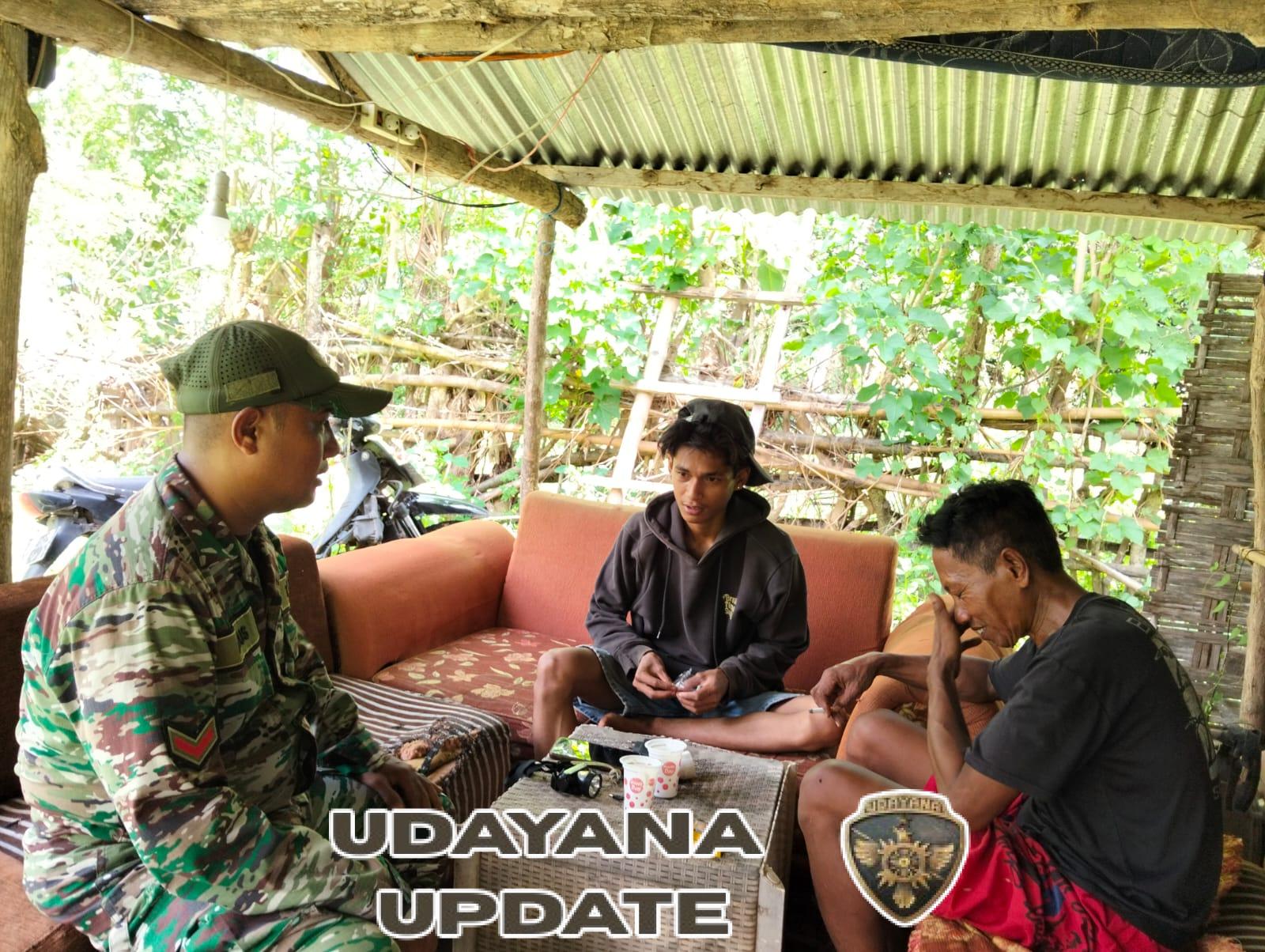 Babinsa Desa Goa Koramil 1628-05/Jereweh Dorong Masyarakat Jaga Kondusifitas Melalui Komsos