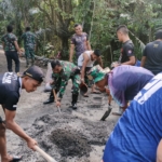 Sinergi Kades dan Prajurit, Talud TMMD Giri Madia Dikebut
