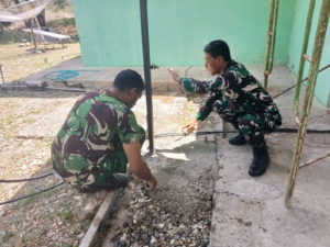 Koramil Wedomu Bangun Fasilitas Garasi Kantor, Wujudkan Pangkalan Yang Rapi dan Nyaman