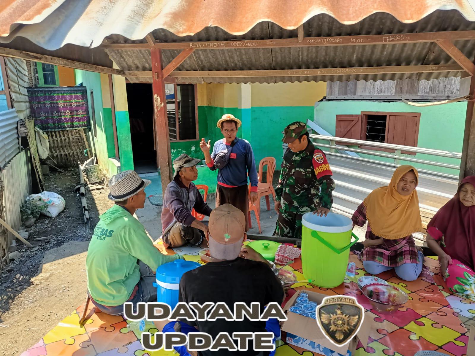 Sertu Syafrudin Ajak Warga Desa Meraran Tingkatkan Kepedulian Terhadap Keamanan Lingkungan