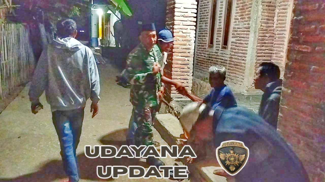 Serka Maskur Pimpin Patroli Siskamling di Desa Melayu dan Sekitarnya