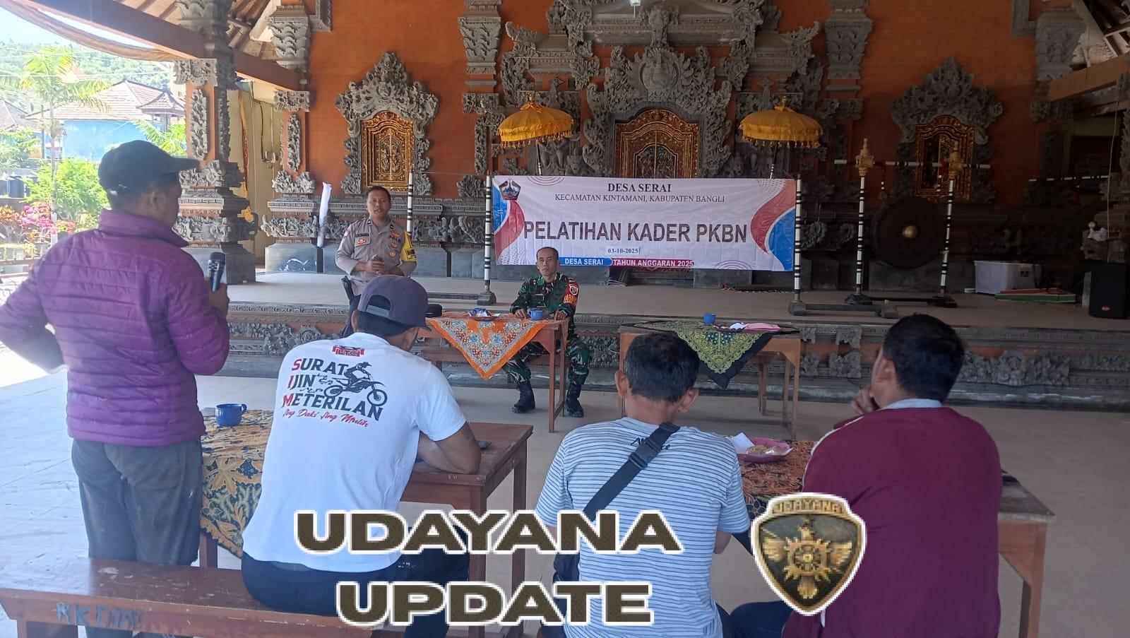 Babinsa Koramil 04/Kintamani Berikan Pelatihan Kader PKBN Desa Serai TA 2025