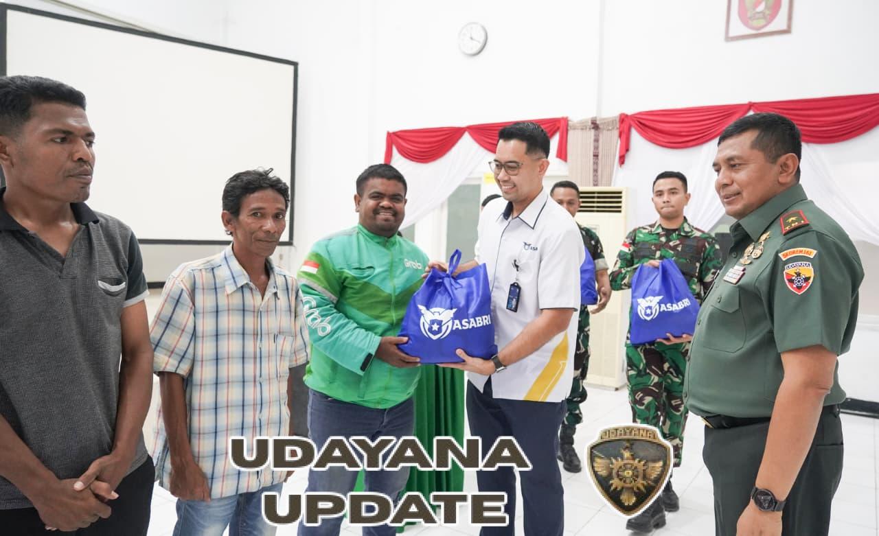 Brigjen TNI Hendro Cahyono; Doa bapak ibu kemarin alhamdulilah kita bisa dapat lagi 200 paket sembako.