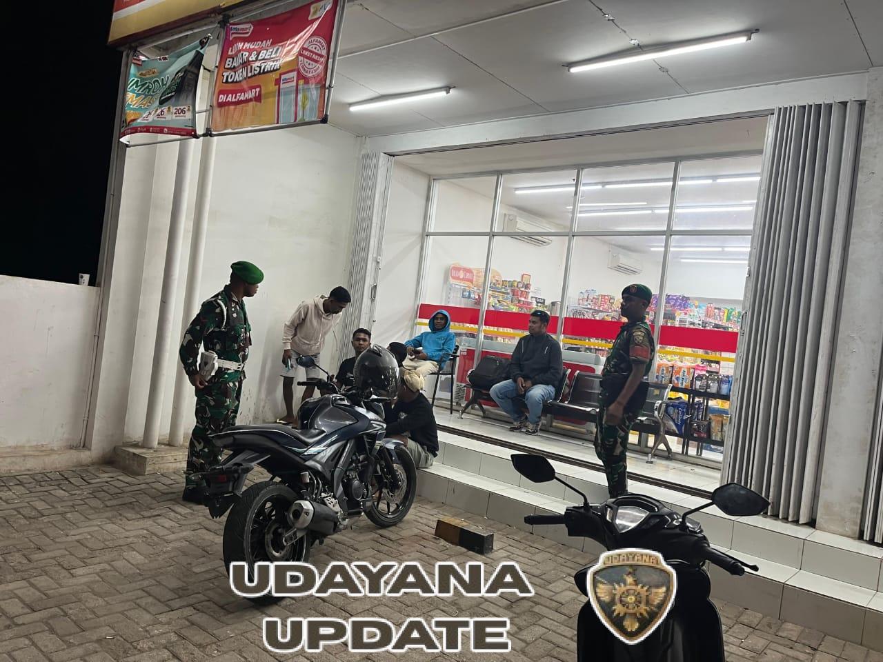 Laksanakan Giat Patroli Rutin Pada Malam Hari Personil Kodim 1621 TTS Jaga Situasi Kamtibmas