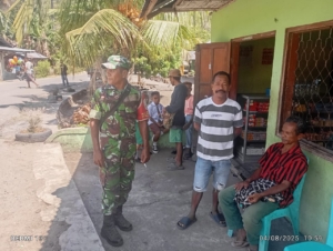 Wujudkan Stabilitas Wilayah, Babinsa Kotabaru Laksanakan Monitoring dan Pamwil