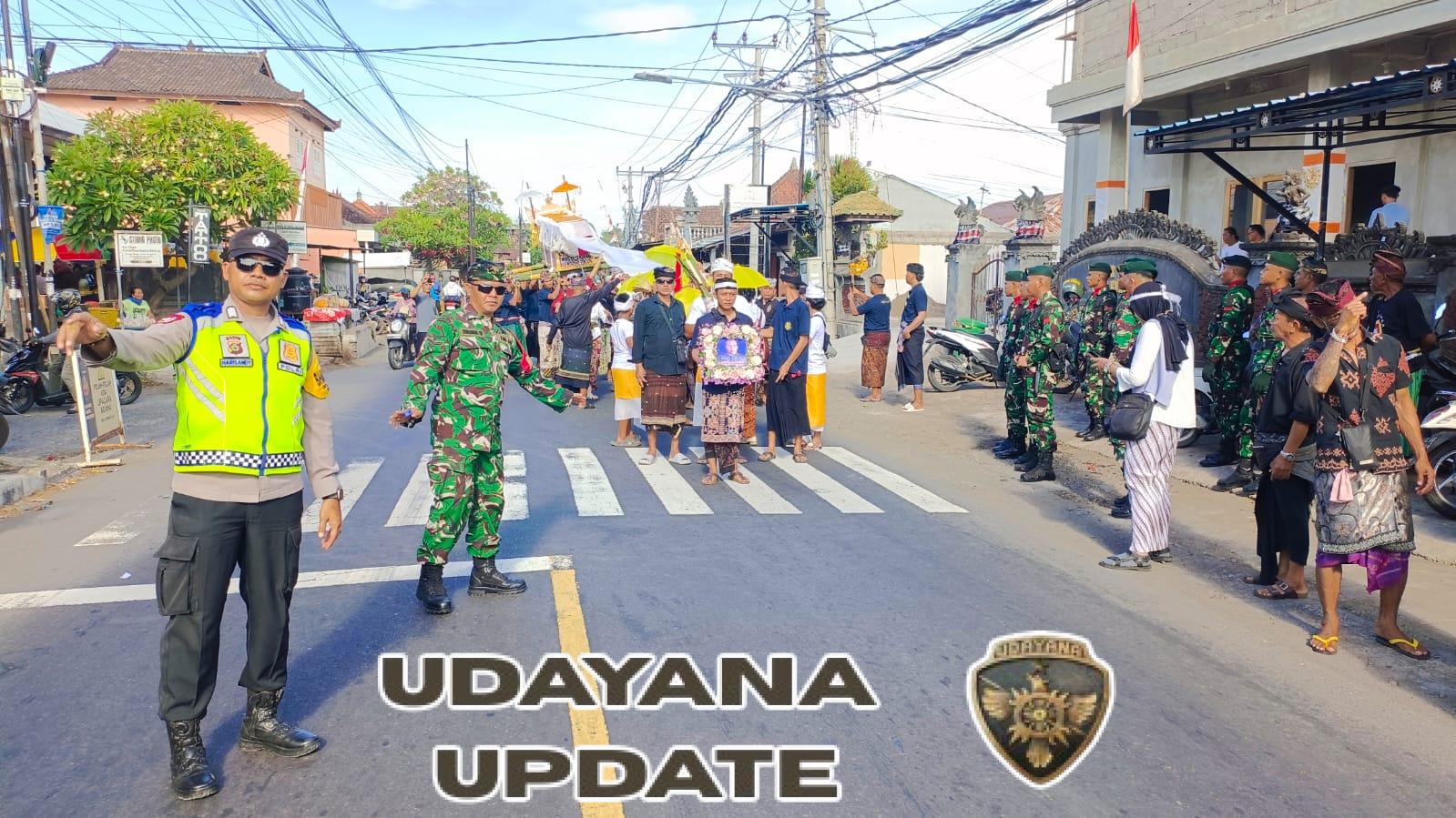 Wujud Penghormatan Terakhir, Upacara Persemayaman dan Pemberangkatan Jenazah Purnawirawan Kodim 1609/Buleleng Berlangsung Khidmat di Desa Bungkulan