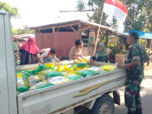 Dukung SPHP, Kodim 1628/Sumbawa Barat Laksanakan GPM Serentak di Wilayah Jereweh