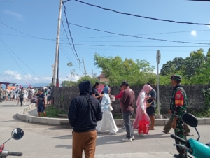 Koramil Nusa Penida Tetap Siap Siaga Amankan Pelabuhan