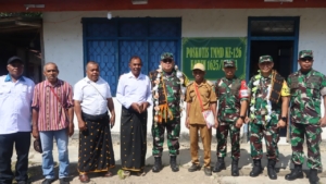 Dandim 1625/Ngada Letkol Inf. Imam Subekti Dampingi Kunjungan Kerja Pati Staf Khusus Kasad di TMMD ke-126 Riung Barat