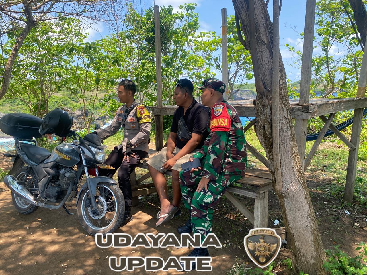 Aparat TNI Polri Di Desa Bunga Mekar gencarkan Patroli Di Obyek Wisata