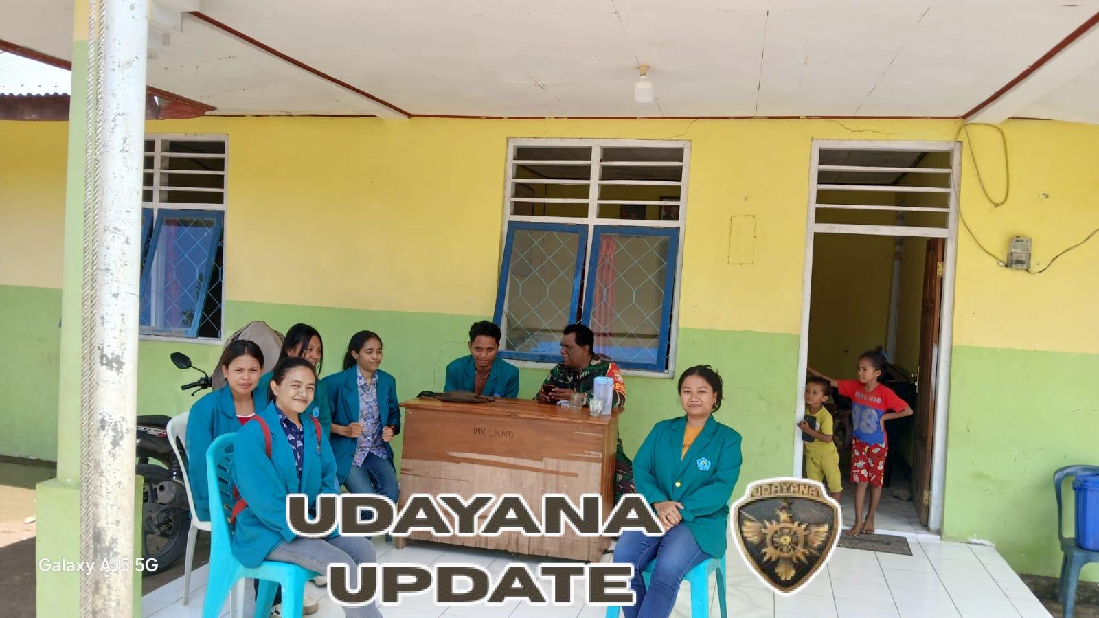 Babinsa Koramil 1618-04/Bisel Fasilitasi Mahasiswa Unimor Kumpulkan Data Lapangan