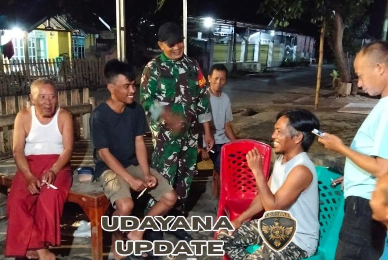 Patroli Malam Koramil 1607-09/Utan di Kecamatan Rhee Wujudkan Lingkungan Aman dan Kondusif