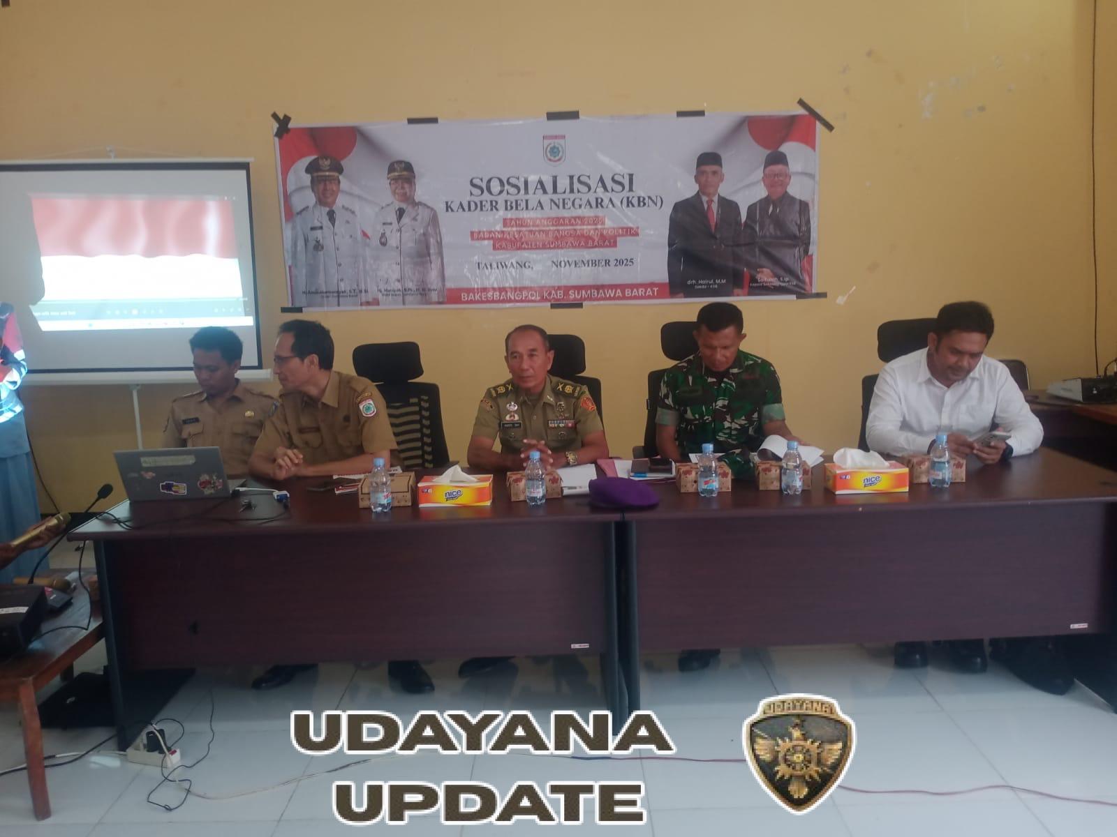 Sosialisasi Kader Bela Negara Digelar Bakesbangpol Sumbawa Barat, Libatkan TNI–Polri dan Puluhan Pelajar SMU.