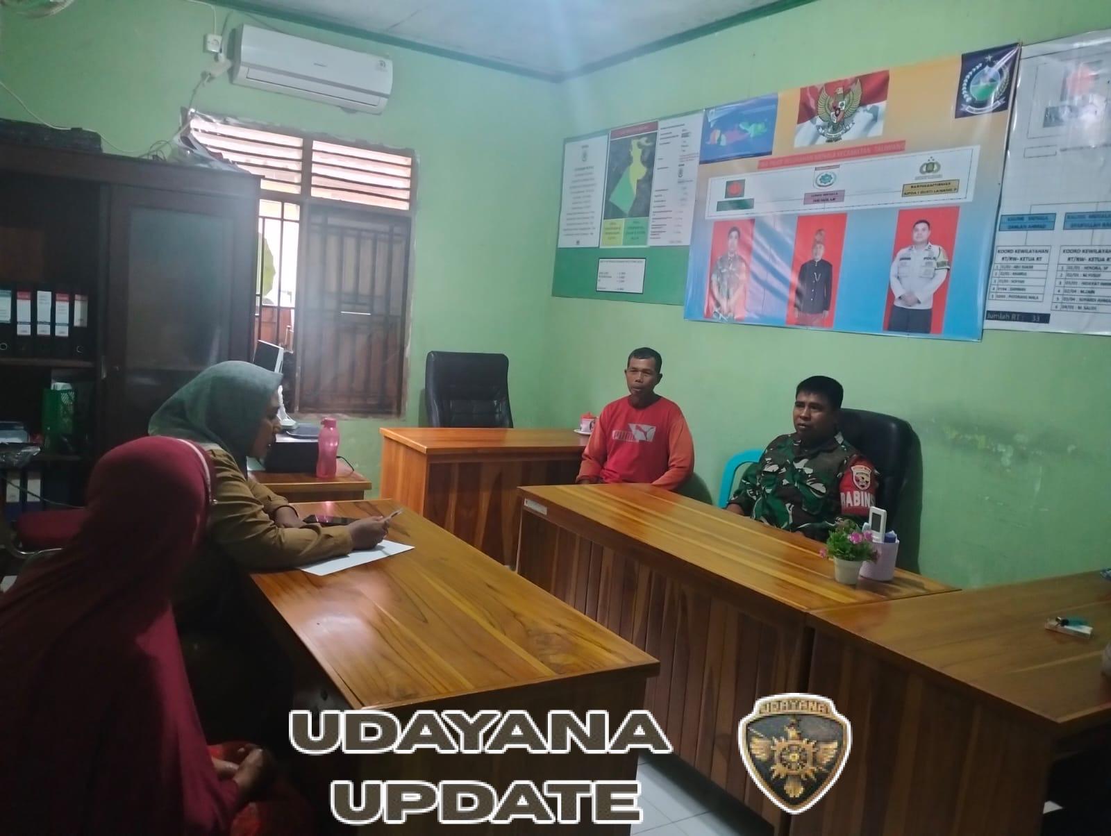 Babinsa Koramil 1628-01/Taliwang Fasilitasi Mediasi Perselisihan Keluarga di Kelurahan Menala