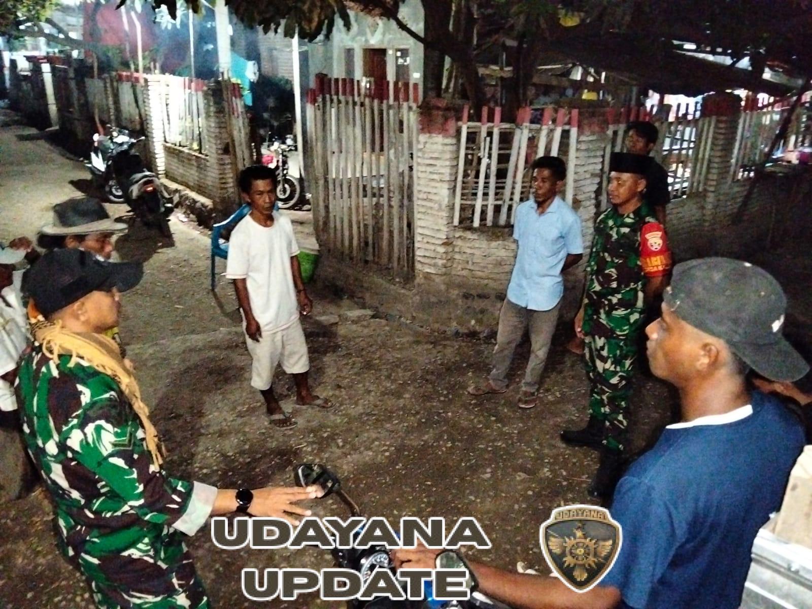 Babinsa Rato Gelar Patroli Siskamling Jaga Stabilitas Keamanan di Sape–Lambu