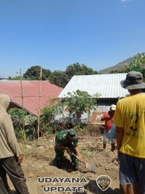 Babinsa Kempo Ajak Warga Hidupkan Kembali Tradisi Gotong Royong