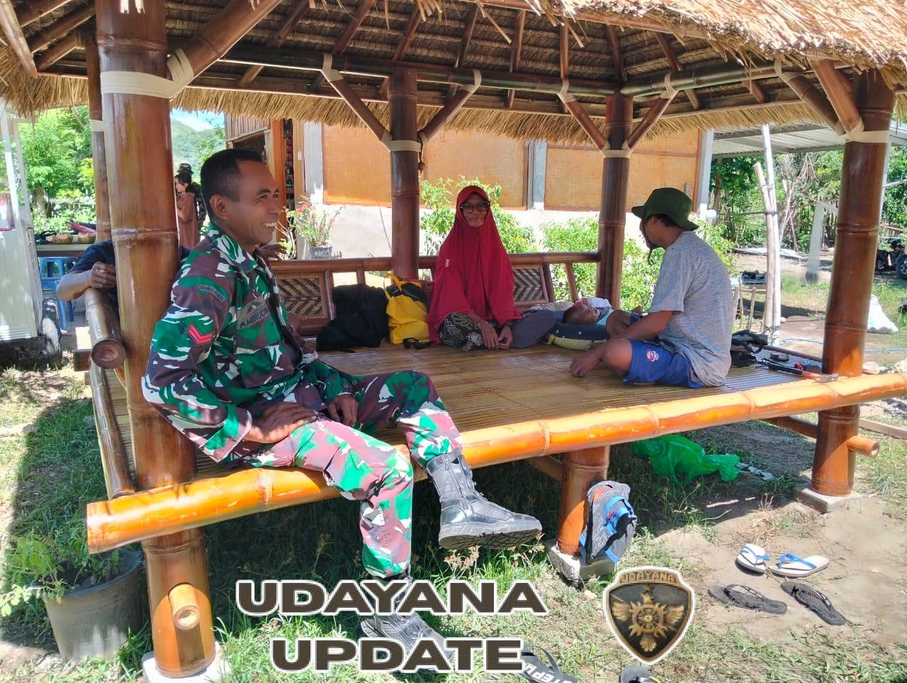 Babinsa Desa Kiantar Intensifkan Monitoring Wilayah dan Ajak Warga Tingkatkan Kamtibmas