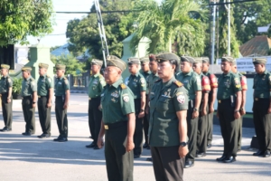 Kolonel Kadek Abriawan Pimpin Sertijab Danramil Alak Kodim 1604