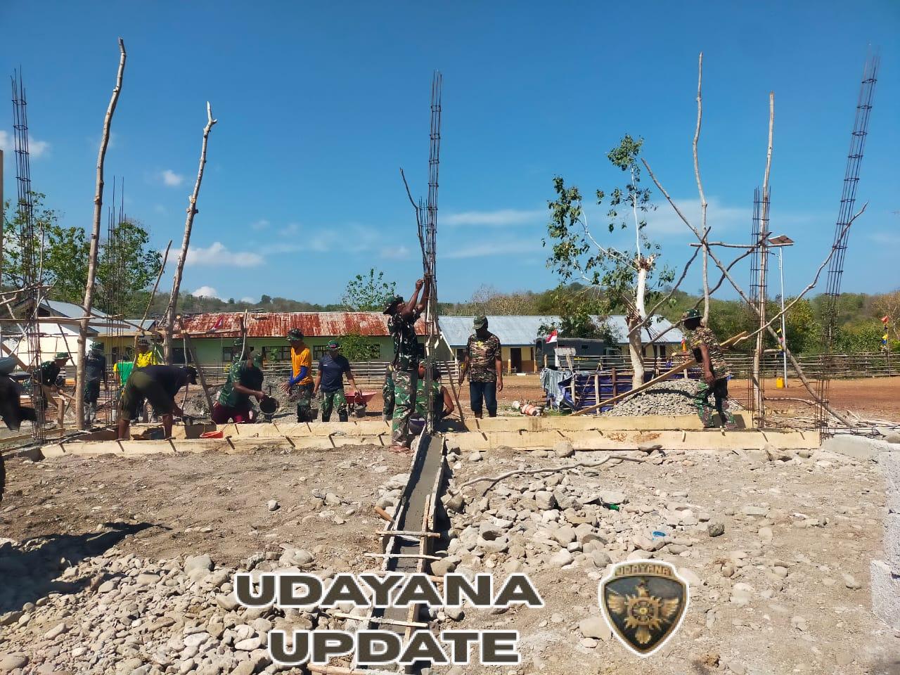 Hari Kesepuluh Pembangunan SMPN Oepoli Terus Dikebut