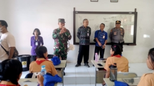 Dukung Program Gizi Nasional, Mayor Caj I Nyoman Mangku hadiri Launching Makan Bergizi Gratis di Desa Abang.