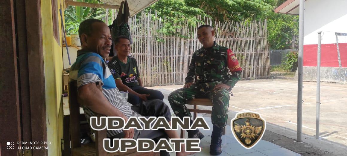 Babinsa Koramil 1602-02/Wolowaru Gelar Komsos dan Pamwil di Desa Maubasa Timur