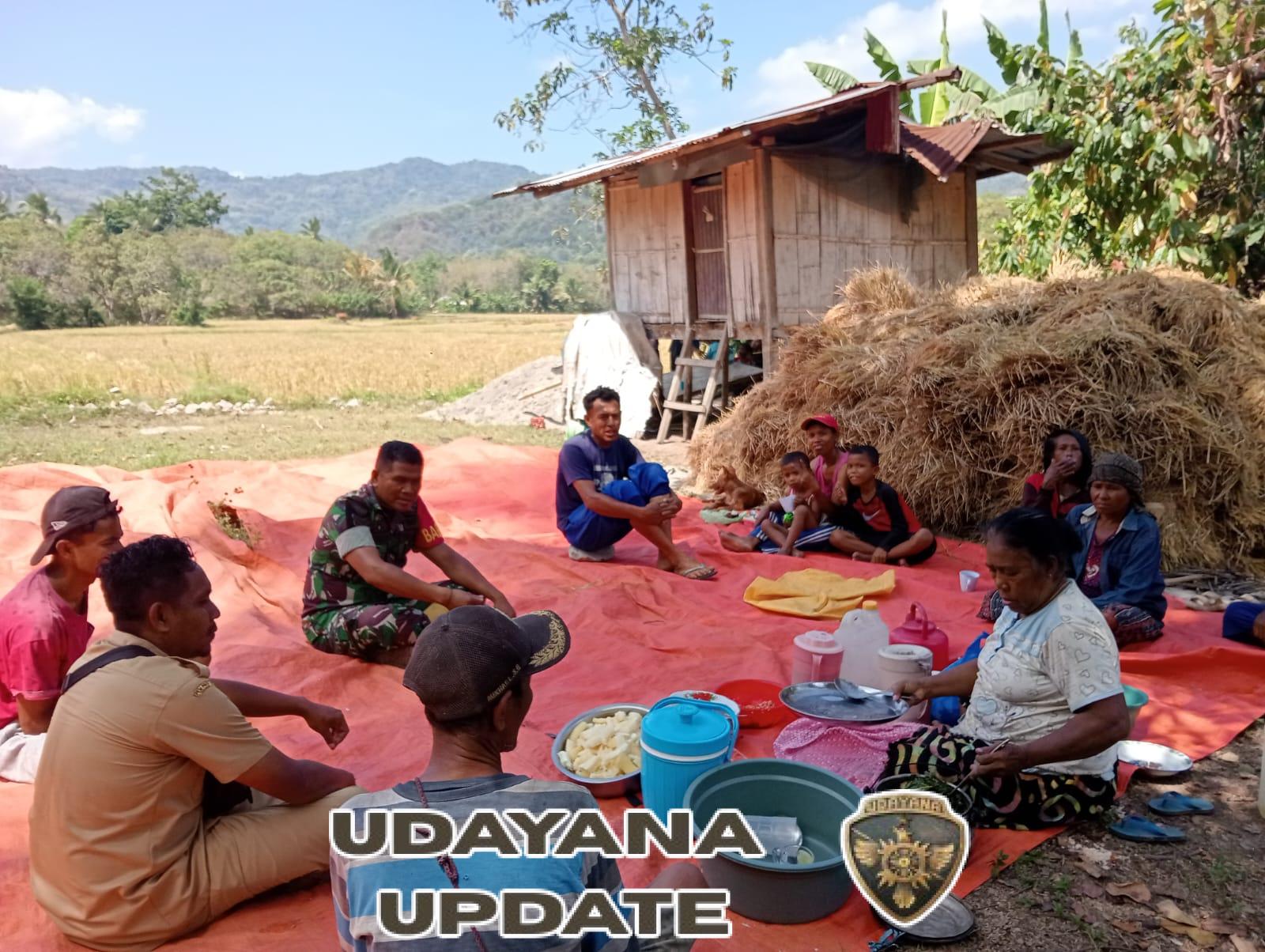 Babinsa Koramil 1602-04/Maurole Laksanakan Pamwil dan Komsos di Desa Watukamba