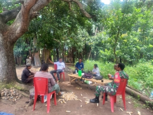 Komsos Bersama Warga Binaan Sertu Orianus Bifel Himbau Waspada Musim Penghujan