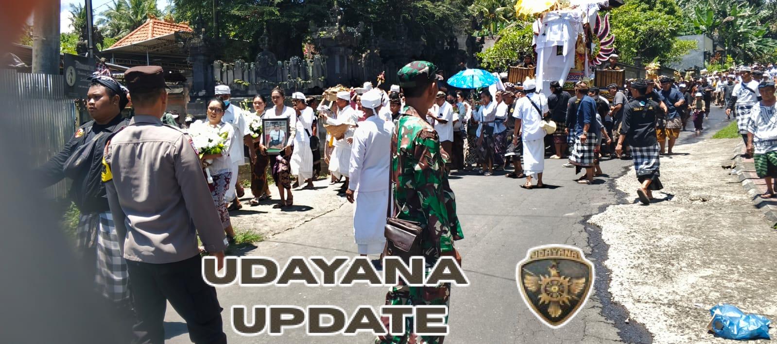 Upacara Pelebon Almarhum Gusti Ngurah Agung Wijaya Natha Digelar, Tiga Pilar Desa Sulang Bersatu Beri Pengamanan