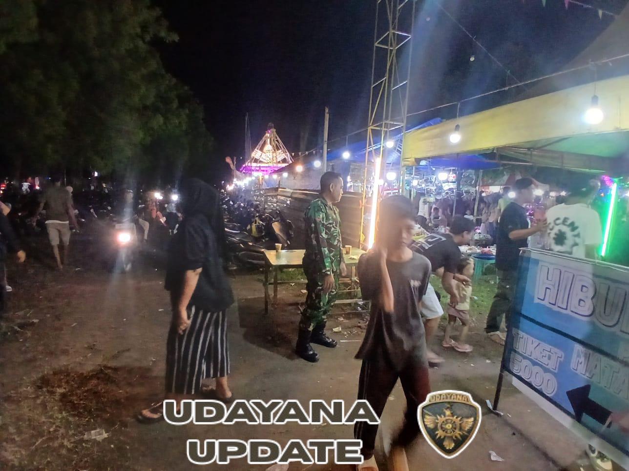 Babinsa Skongkang Laksanakan Patroli Malam di Tempat Hiburan Desa Pasir Putih