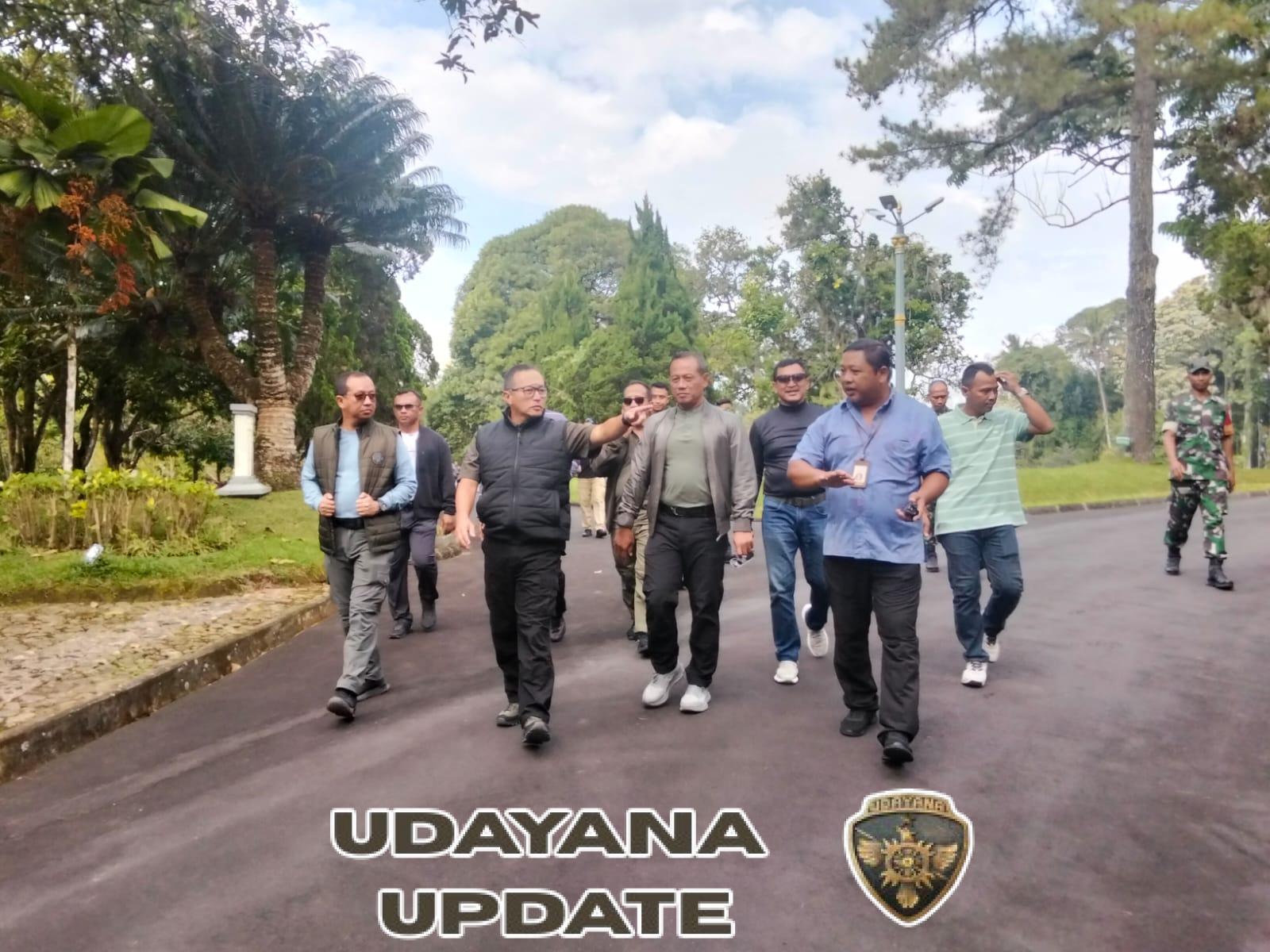 Pantau Kondisi Wilayah, Pangdam IX/Udayana Disambut Dandim 1616/Gianyar di Istana Kepresidenan Tampaksiring