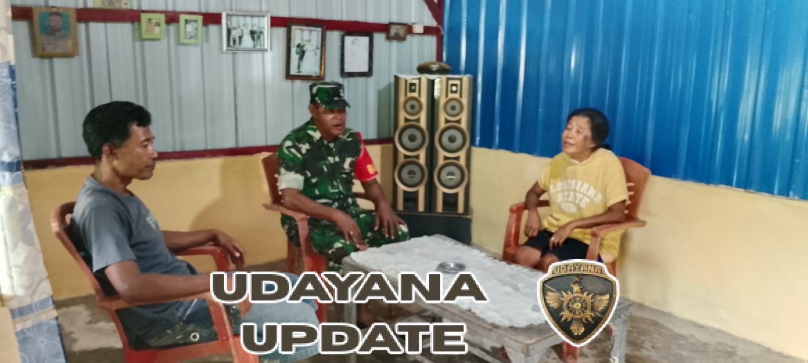 Babinsa Koramil 03/Detusoko Tingkatkan Keamanan Wilayah Lewat Komsos di Dusun Ae Petu