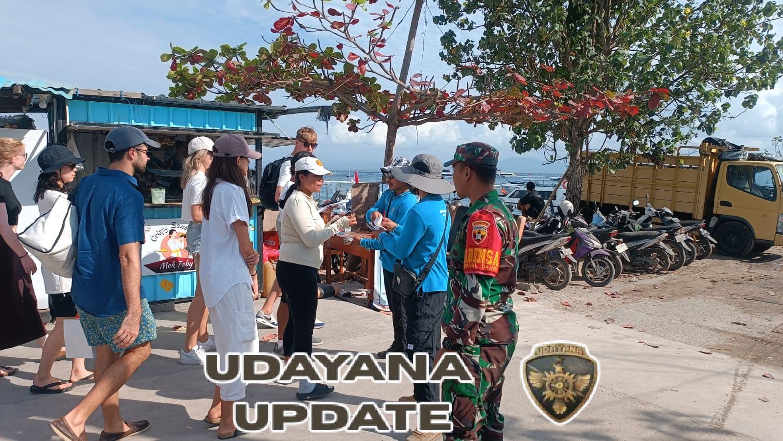 Patroli Jaga Pelabuhan, Koramil Nusa Penida Wujudkan Kamtibmas Wilayah Kondusif