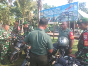 Kodim 1614/Dompu Laksanakan Pemeriksaan Rutin Kendaraan Dinas Beroda Dua