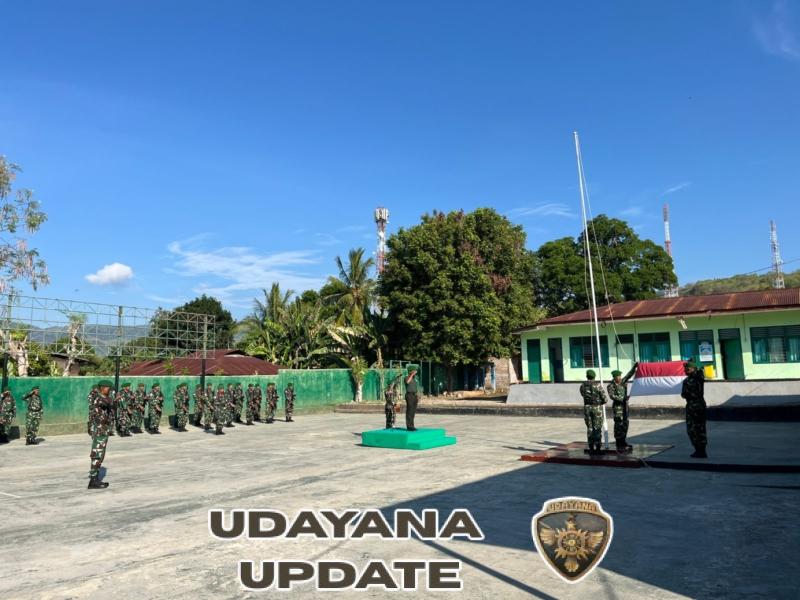 Upacara Mingguan Jadi Momentum Peningkatan Tanggung Jawab Prajurit Kodim 1622/Alor