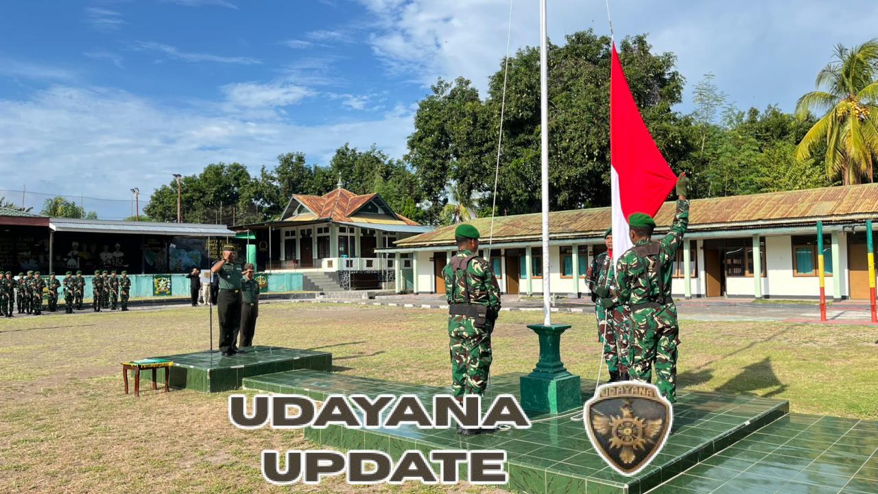 Kodim 1603/Sikka Gelar Upacara Bendera Merah Putih, Kasdim Ajak Prajurit Tingkatkan Loyalitas dan Dedikasi