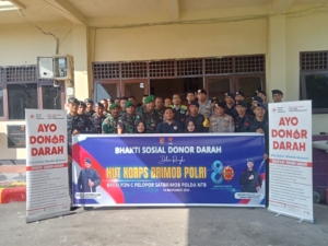 Anggota Kodim 1608/Bima Donor Darah Peringati Hari Brimob ke-80, Tunjukkan Kepedulian Sosial