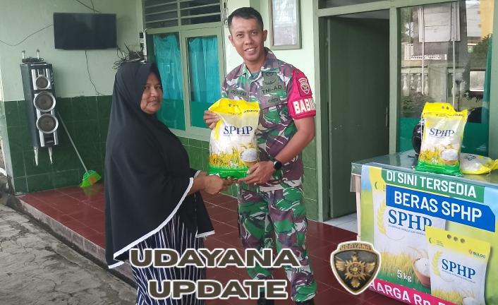 Koramil 1607-04/Alas Gelar Gerakan Pangan Murah, Salurkan 2 Ton Beras SPHP untuk Warga