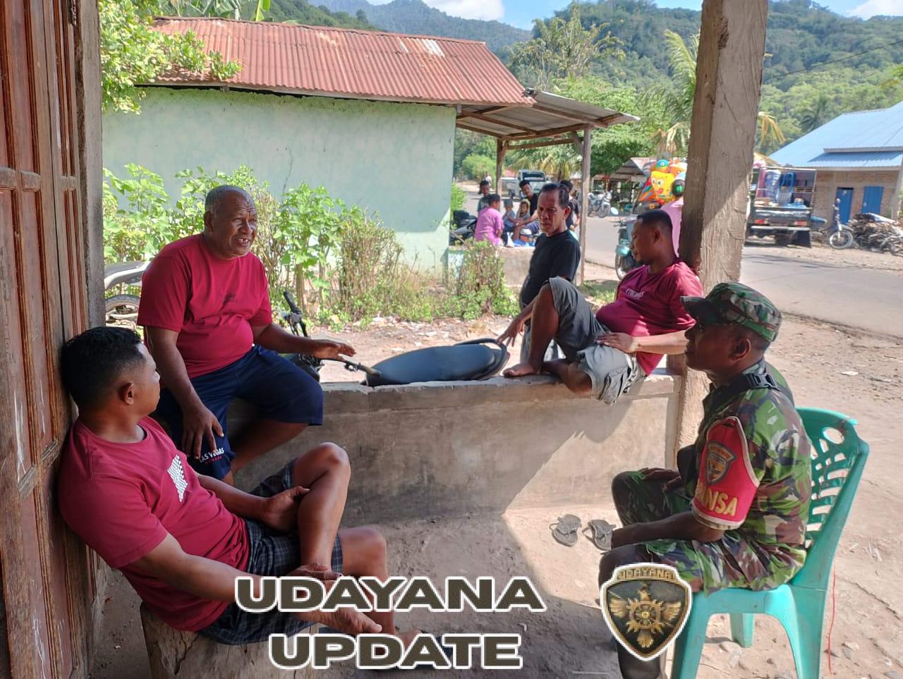 Babinsa Koramil 1602-04/Maurole Jalin Kedekatan dengan Warga Lewat Komsos di Desa Neotonda