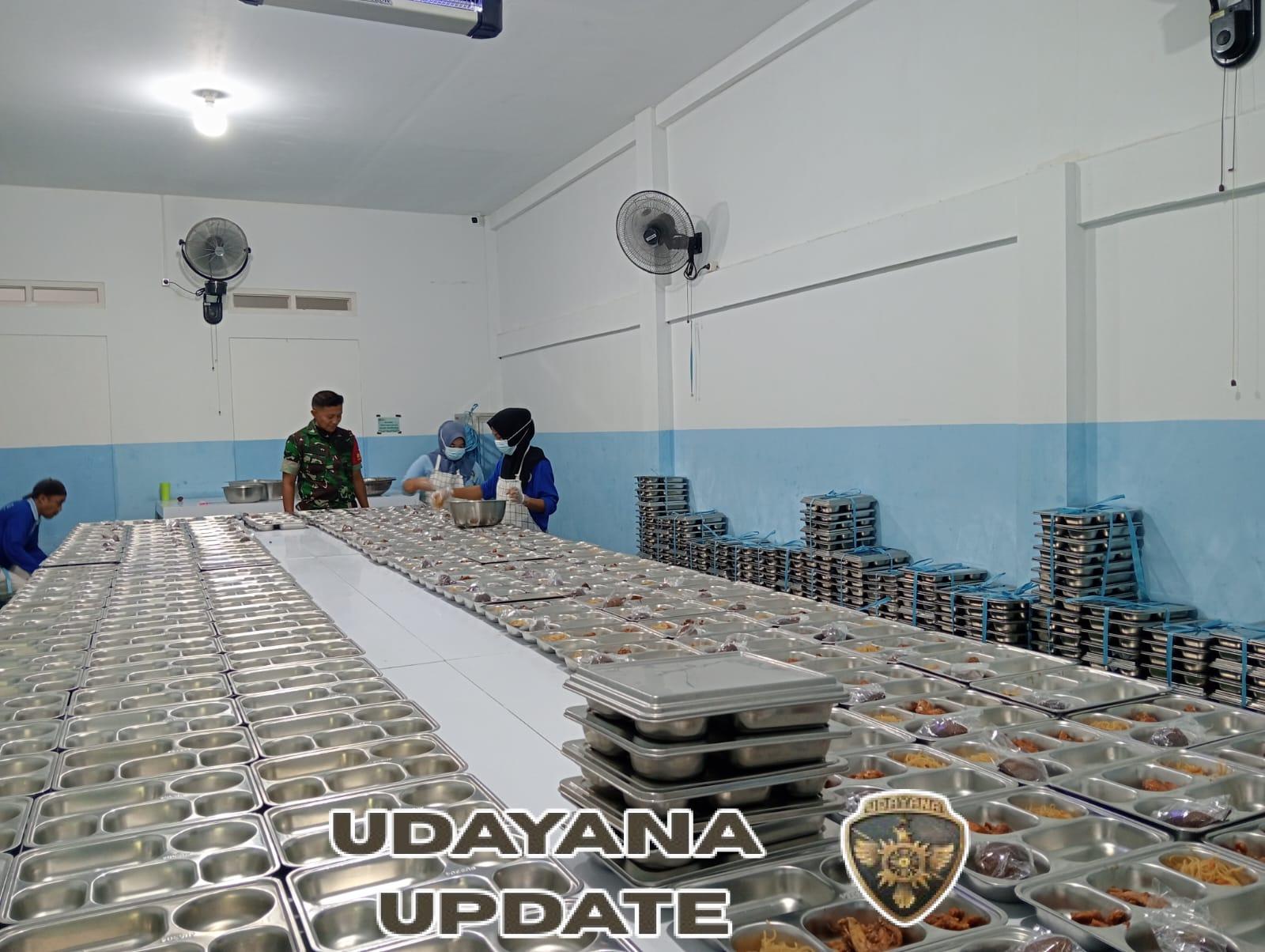 Babinsa Rontu Dampingi Pembagian 3.500 Paket Makan Bergizi Gratis di Kota Bima