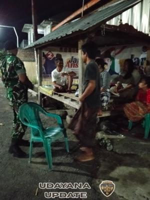 Patroli Malam Koramil Utan, TNI Hadir Jaga Keamanan dan Ketertiban Masyarakat