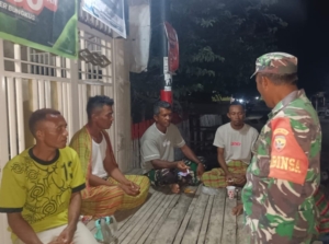 Babinsa Parado Imbau Warga Jaga Ketertiban dan Hindari Narkob