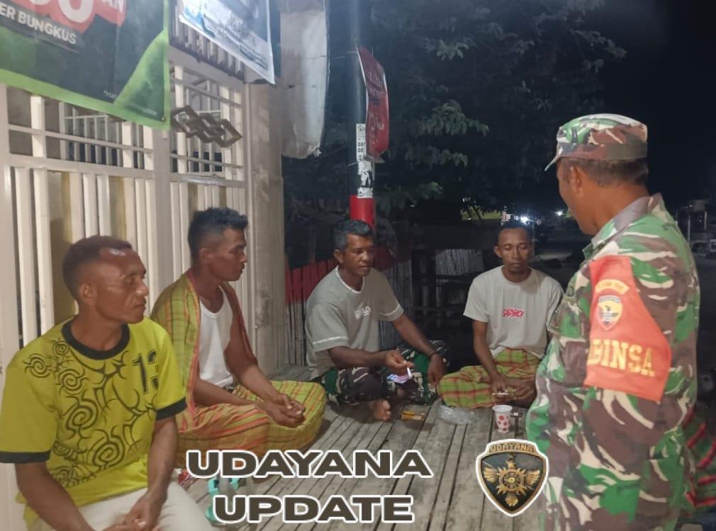 Babinsa Parado Imbau Warga Jaga Ketertiban dan Hindari Narkob