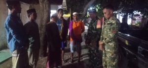 Babinsa Desa Bara Gelar Ronda Malam, Ajak Warga Jaga Kamtibmas