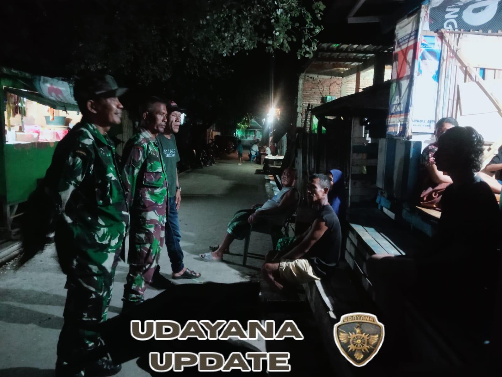 Babinsa Serma Rizal Pimpin Kegiatan Siskamling di Kecamatan Asokota