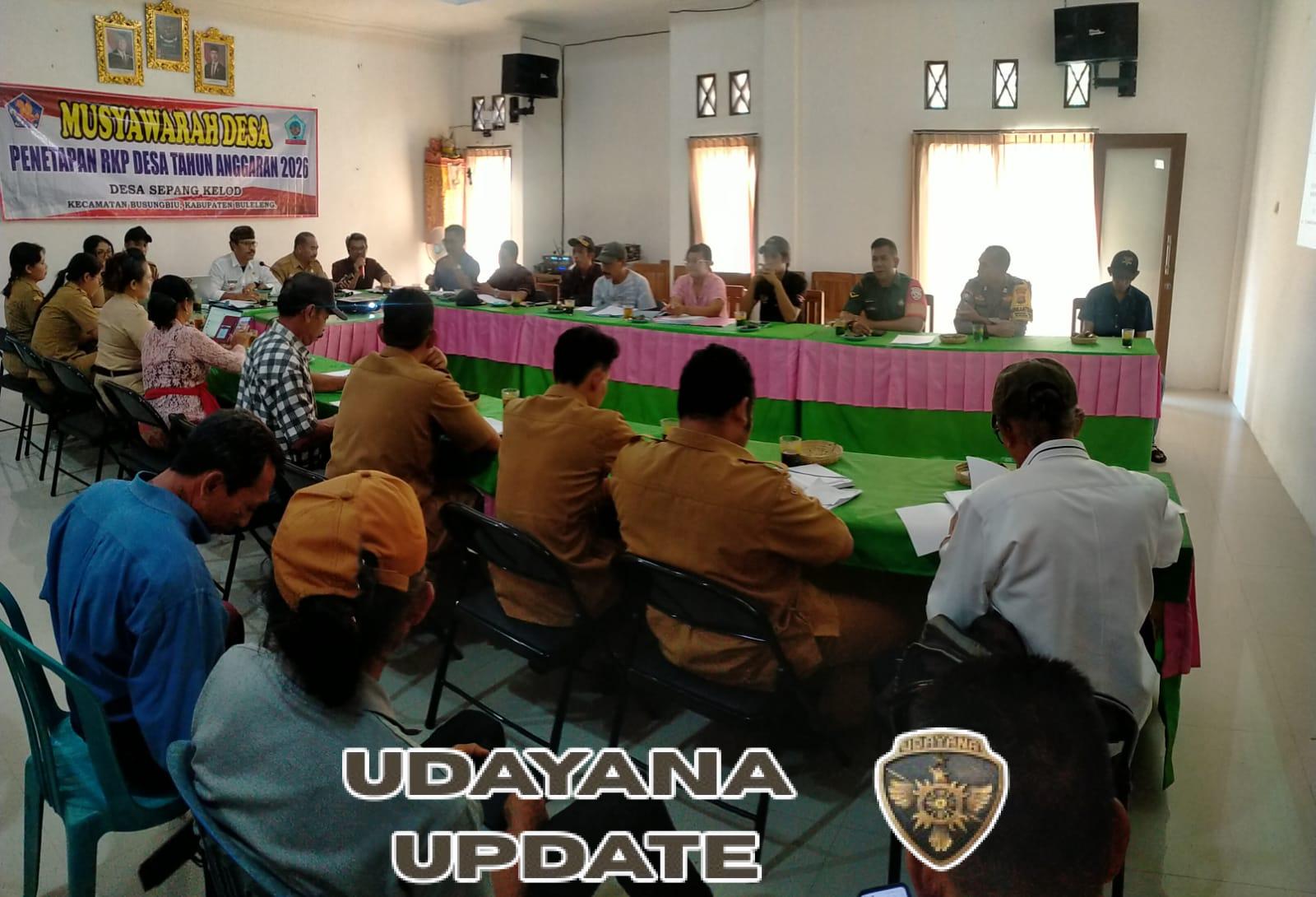 Babinsa Sepang Kelod Hadiri Penetapan RKPDes 2026 dan Perubahan APBDes 2025