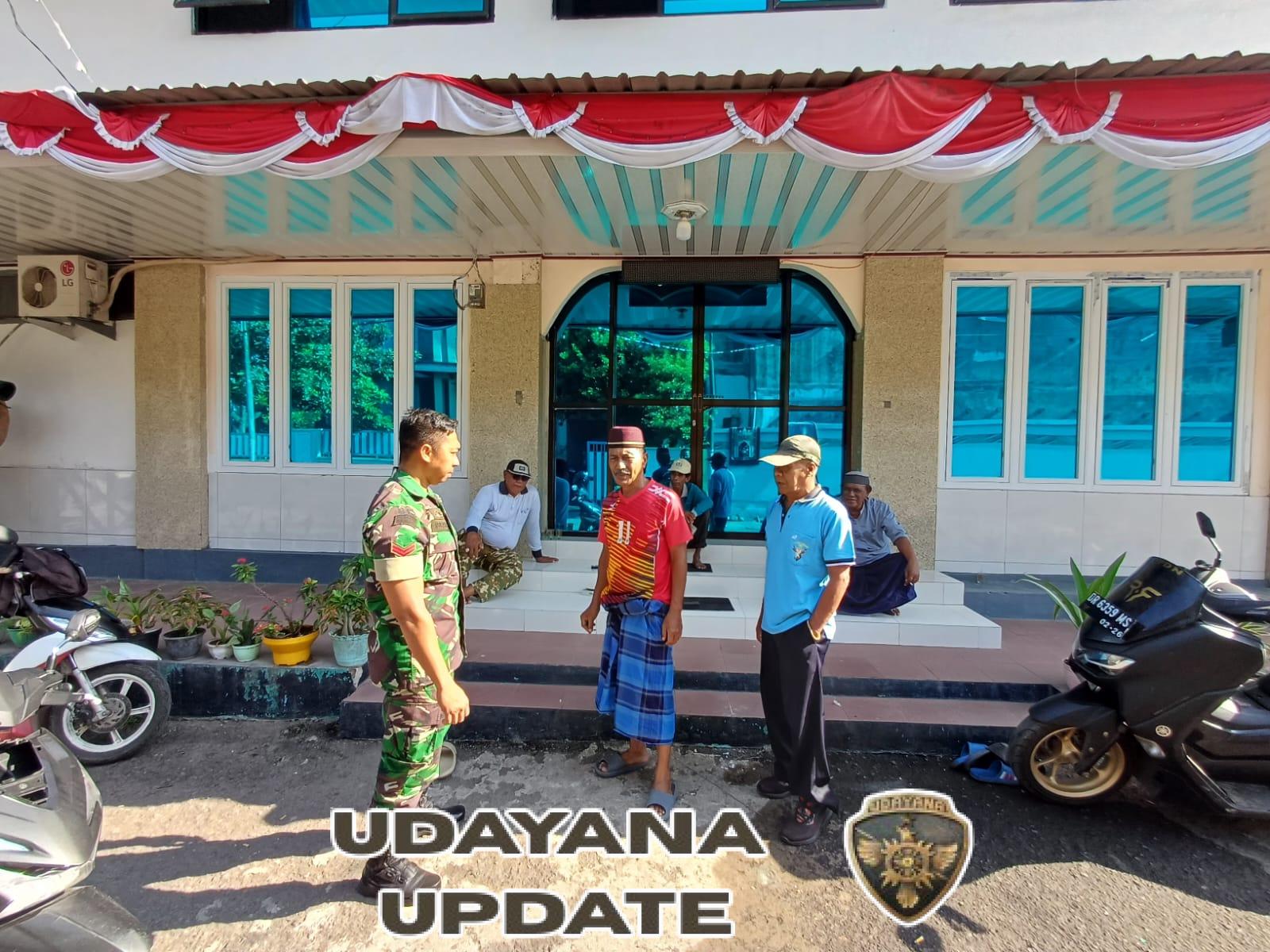 Babinsa Potu Ajak Warga Jaga Kebersihan di Musim Hujan