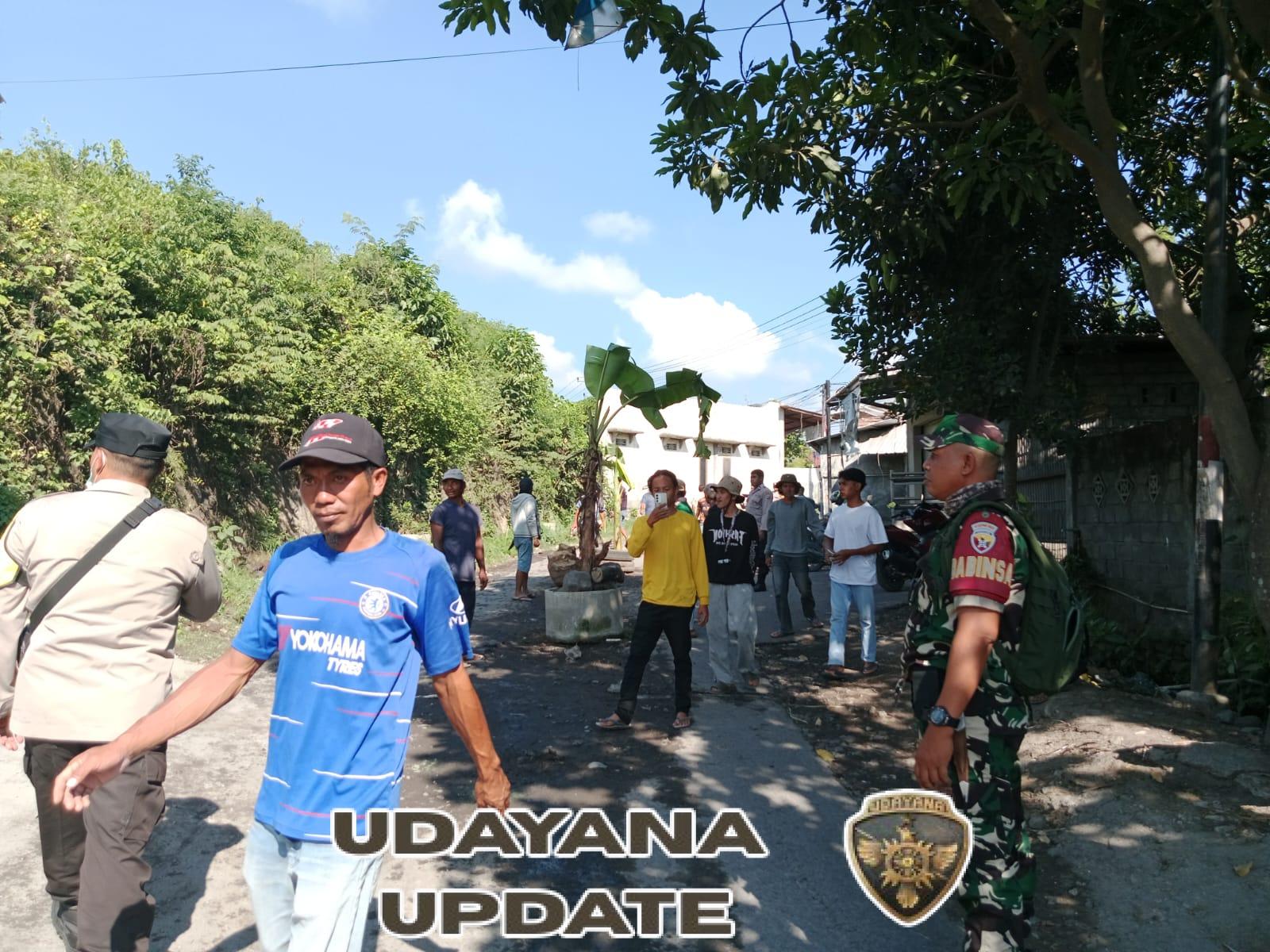 Serda Muchlis Turun Tangan Amankan Aksi Warga Blokir Jalan di Kalijaga Timur