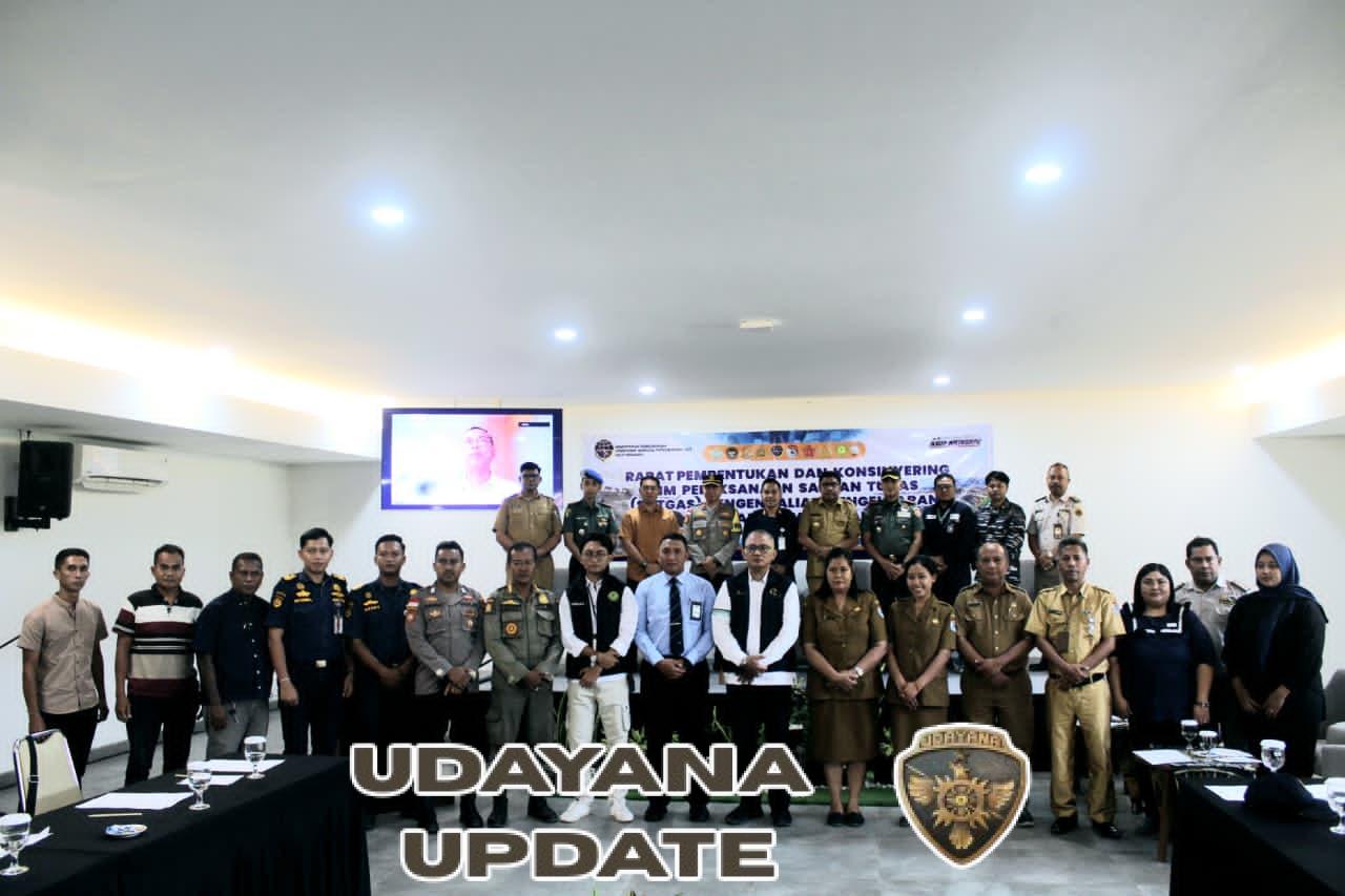 Dandim 1601/Sumba Timur Hadiri Rapat Pembentukan Satgas Pengendalian Pengeluaran Ternak Antar Pulau