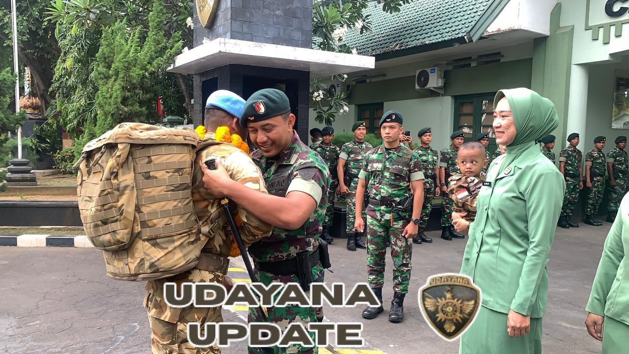 Prajurit Yonif 900/SBW Kembali dari Penugasan PBB, Disambut dengan Upacara Kehormatan